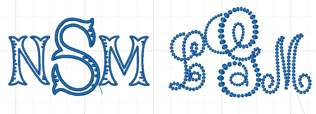 Monogram Monday embroidery on a Comfort Colors Tshirt