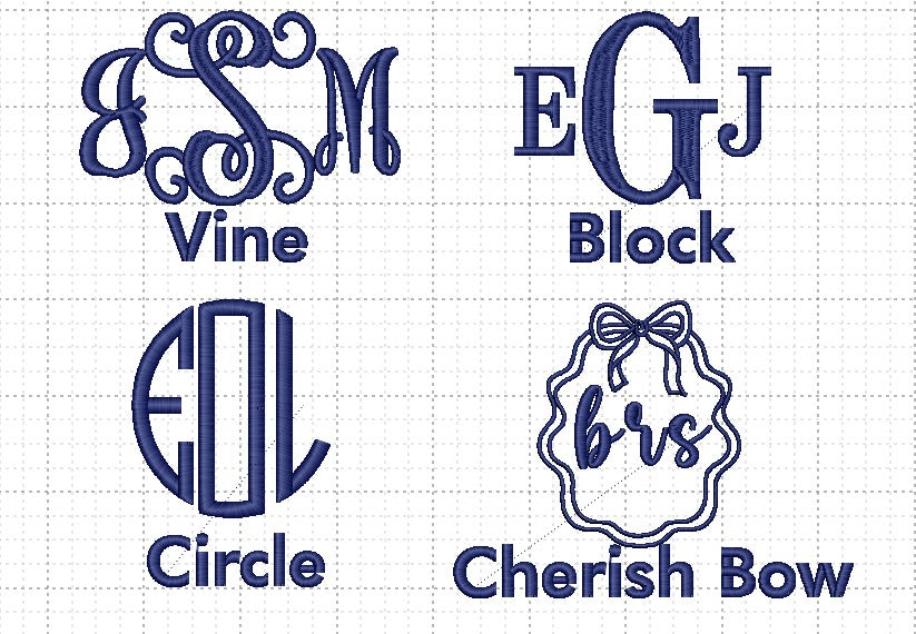 Monogram Monday embroidery on a Comfort Colors Tshirt