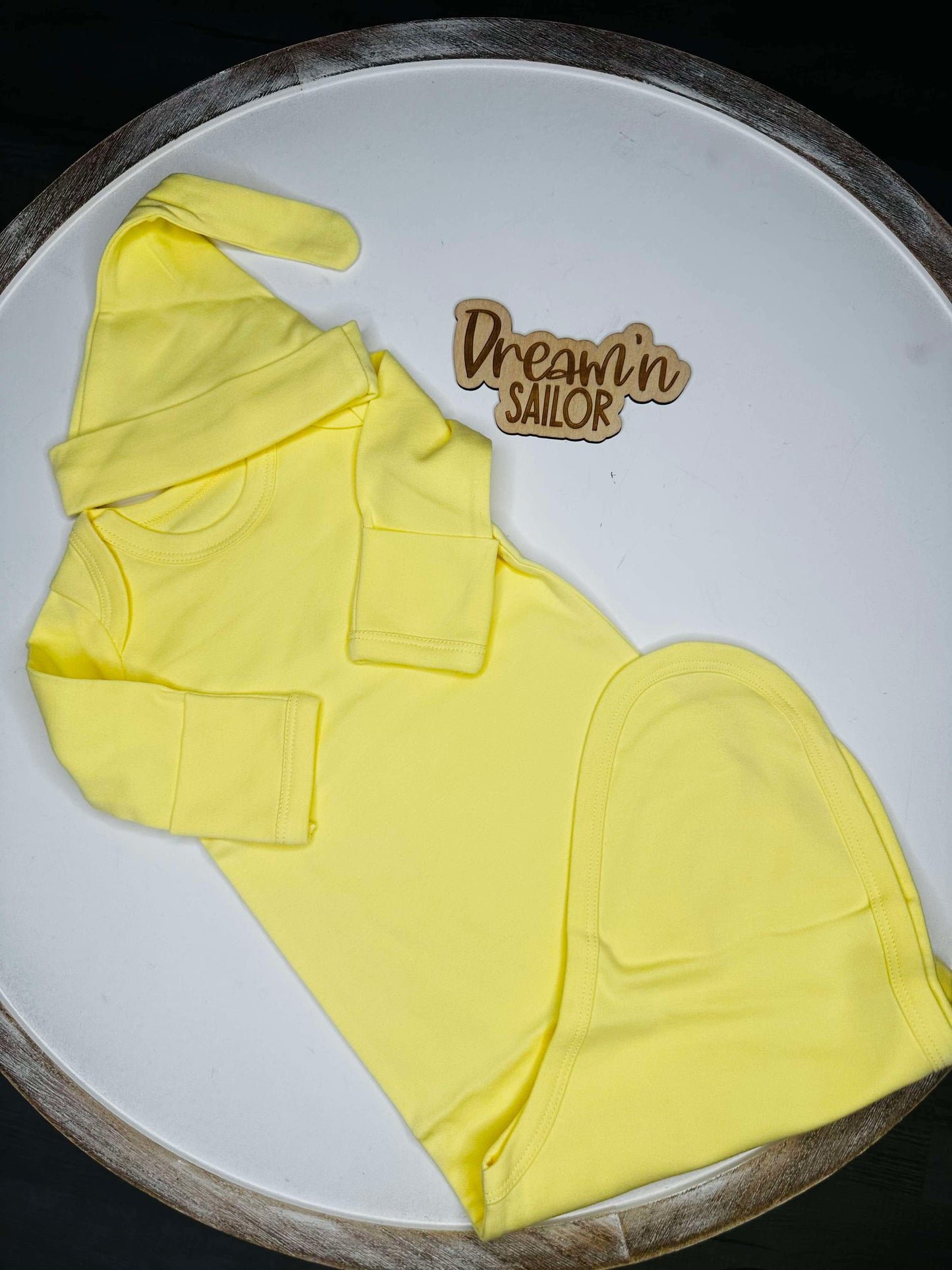 Custom Embroidered name on Hospital Baby Gown