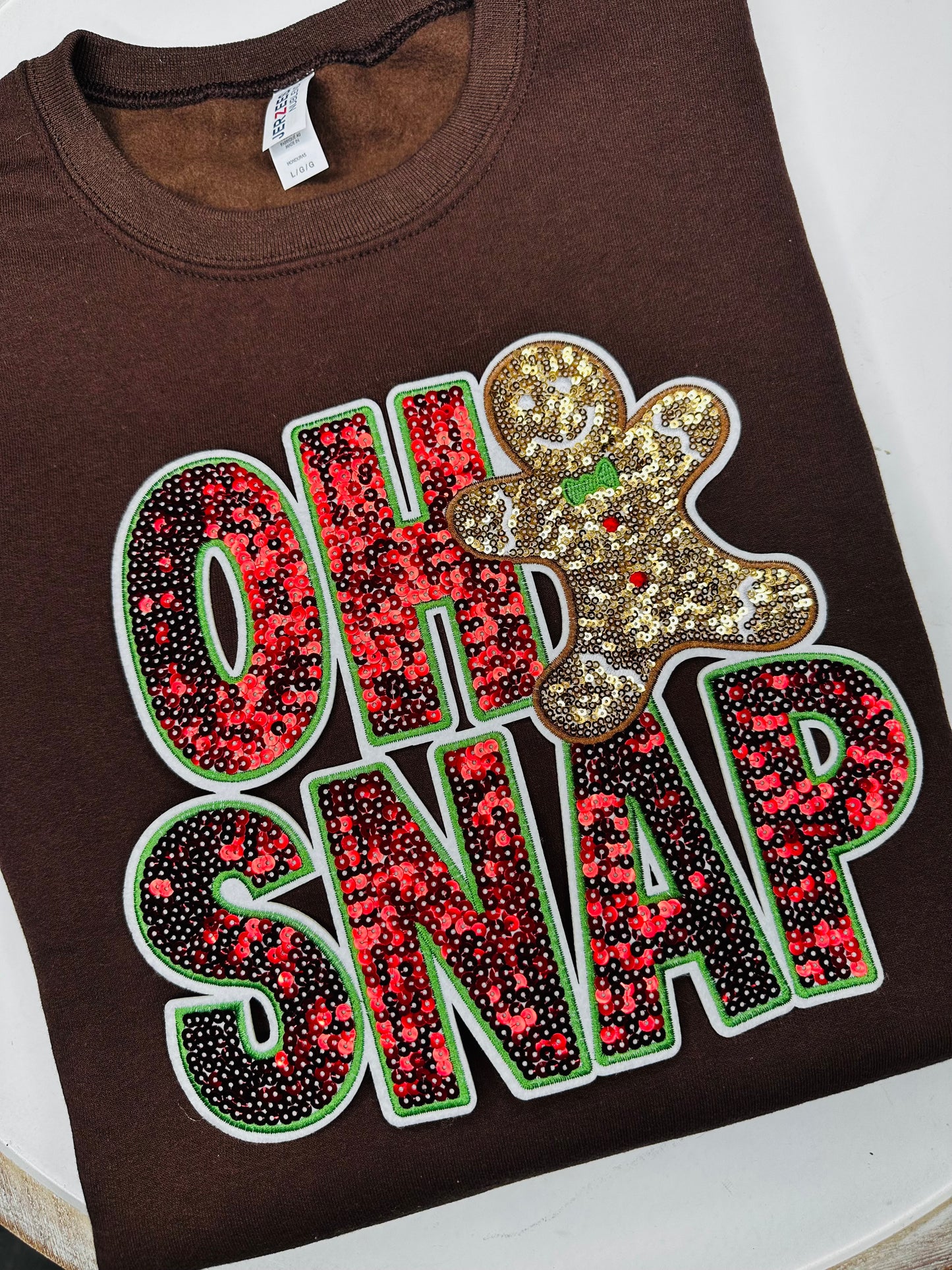 Christmas Patch Crewneck Sweatshirt