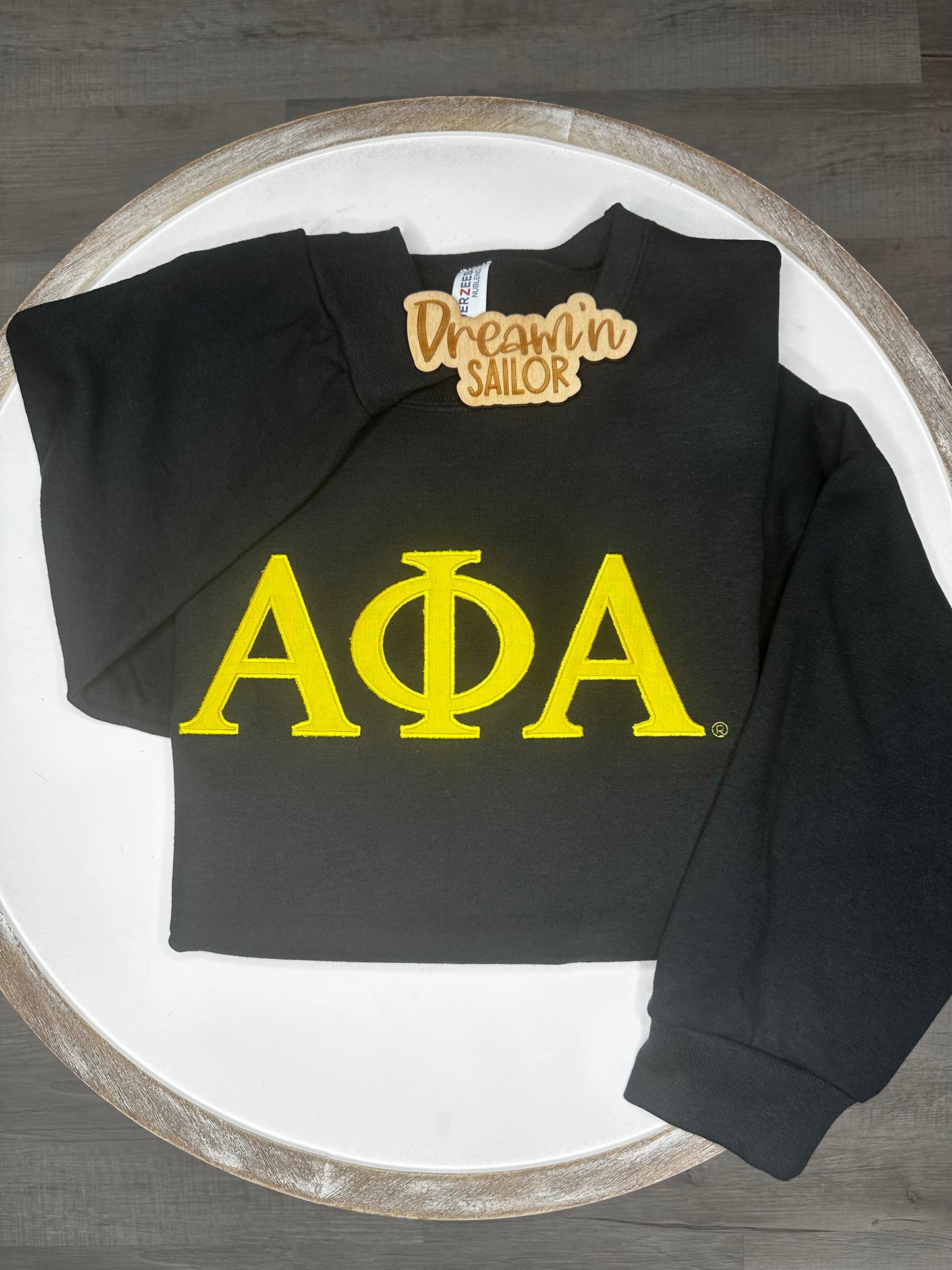 Custom embroidered Alpha Phi Alpha crewneck sweatshirt