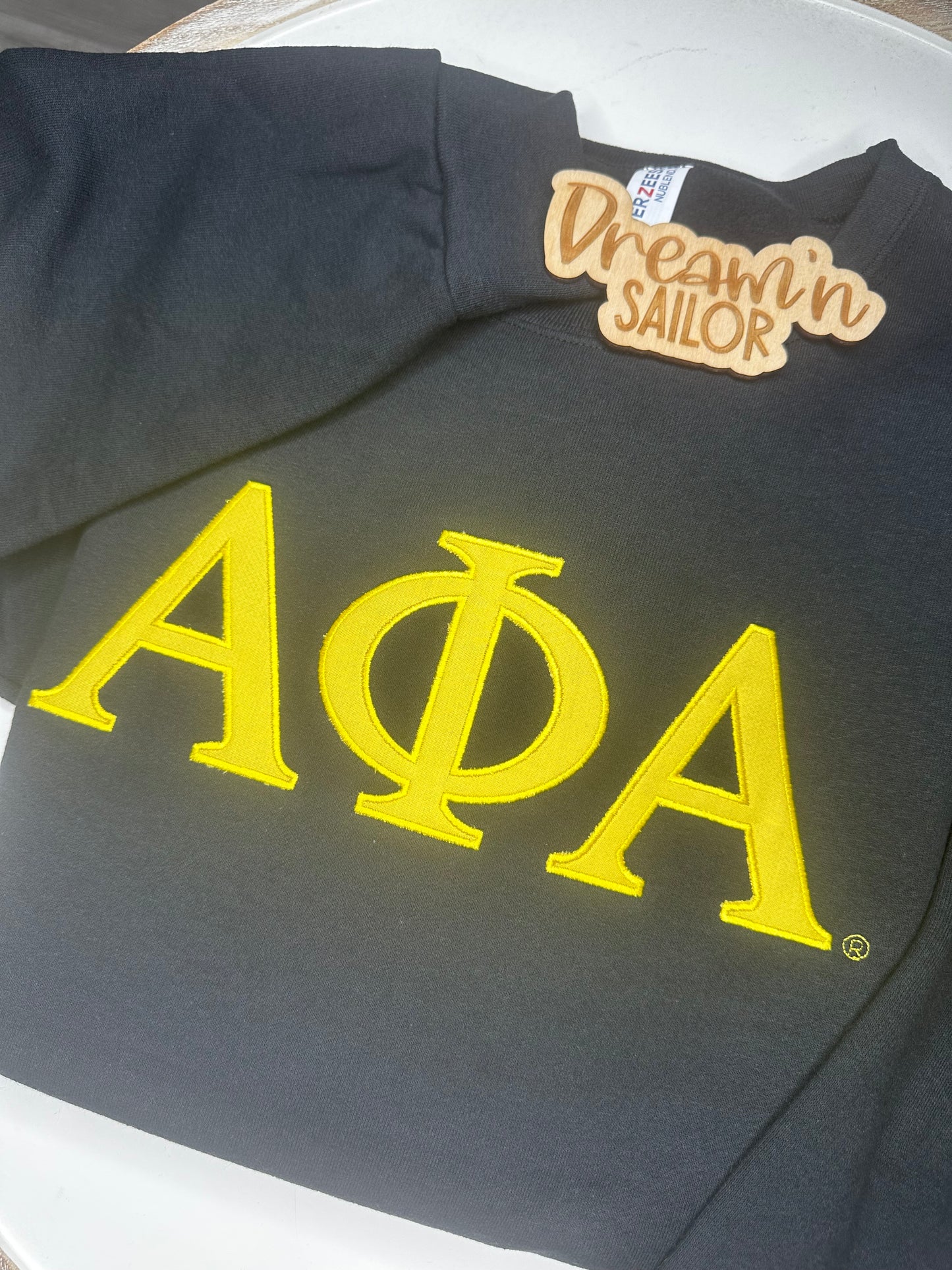 Custom embroidered Alpha Phi Alpha crewneck sweatshirt