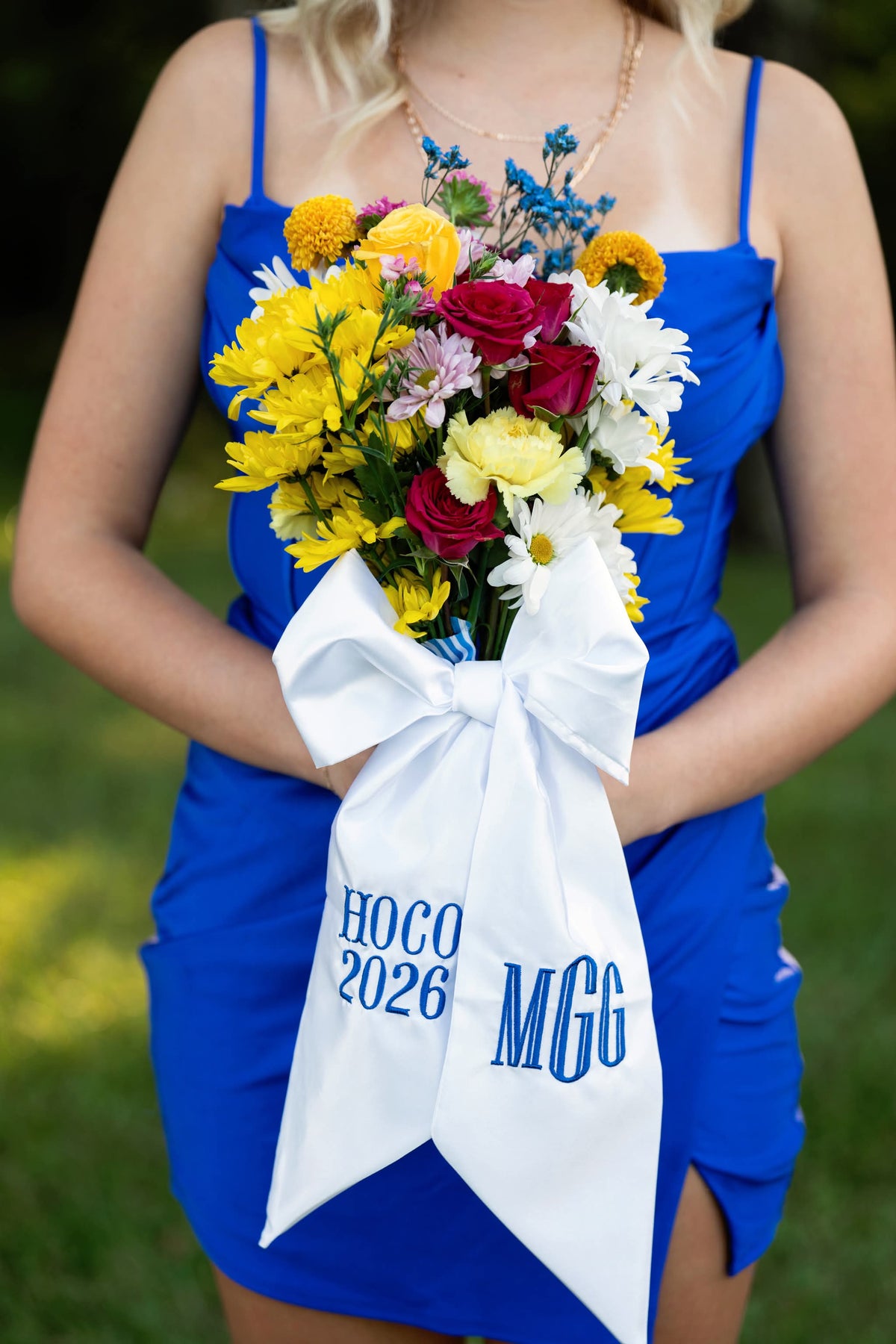 Custom Embroidered Bouquet Homecoming Sash
