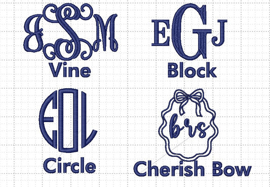 Monogram Monday embroidery on a Comfort Colors Tshirt