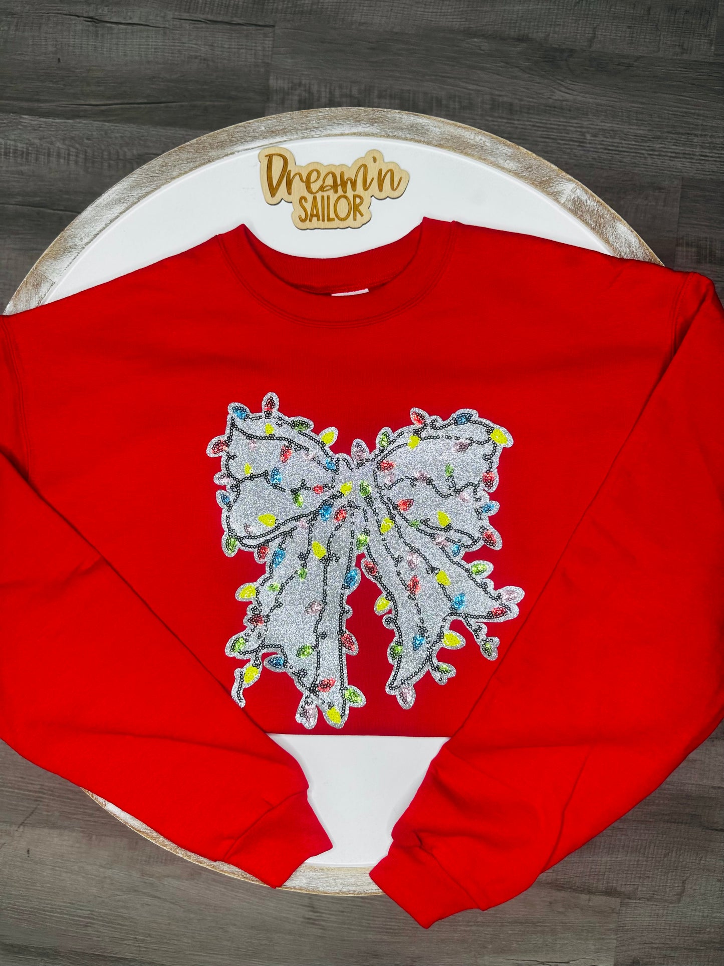 Christmas Patch Crewneck Sweatshirt