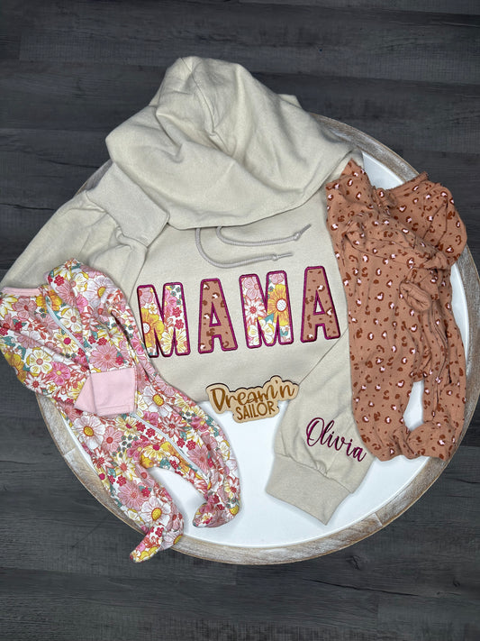 Custom Keepsake Mama or Dad hoodie