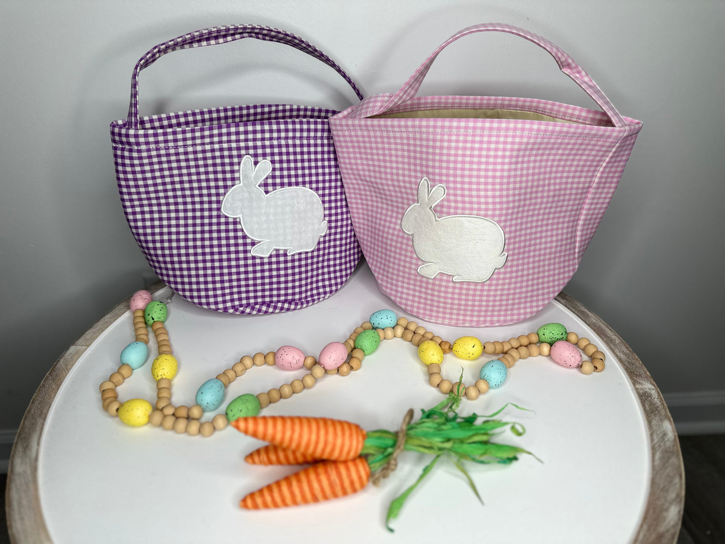 Personalized Easter Basket with name embroidered.