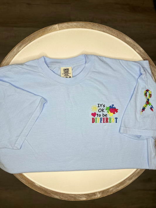 Autism Awareness embroidered tshirt