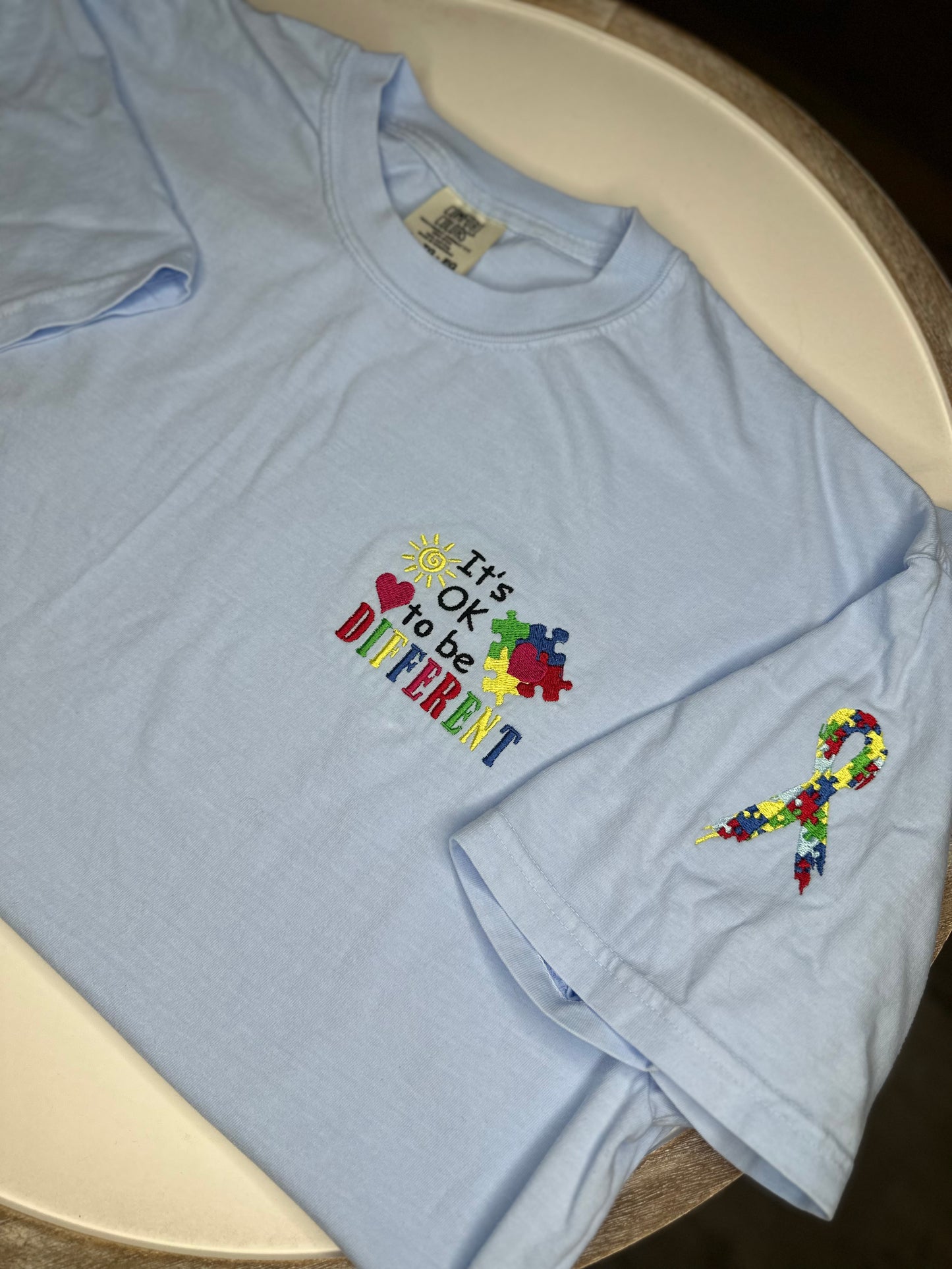 Autism Awareness embroidered tshirt