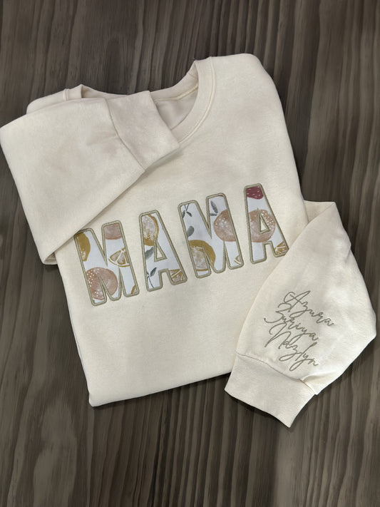 Custom Keepsake Mama crewneck sweater